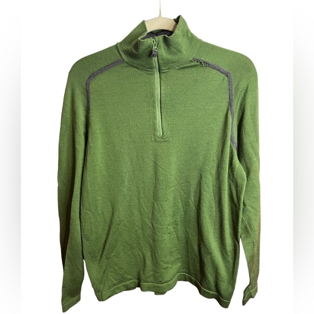 Smartwool Green Zip Up Sweater